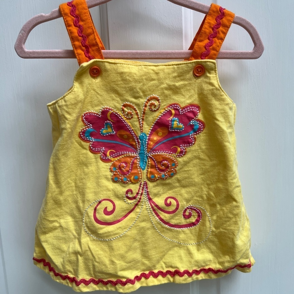 B.T. Kids 12M Multicolor Butterfly Girls Tank Top Blouse